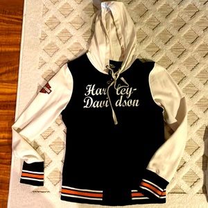 HARLEY-DAVIDSON LADIES SWEATSHIRT JACKET HOODIE SIZE M- LIKE NEW